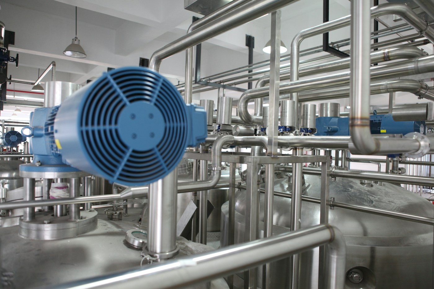 Industrial process equipment and stainless-steel piping